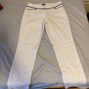 Express white cropped pants